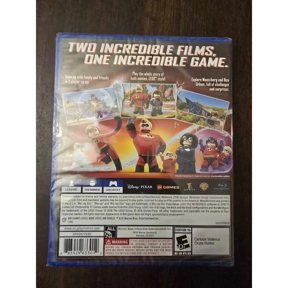 Lego‎ Disney Pixar The Incredibles Sony Playstation 4 PS4 - BRAND NEW